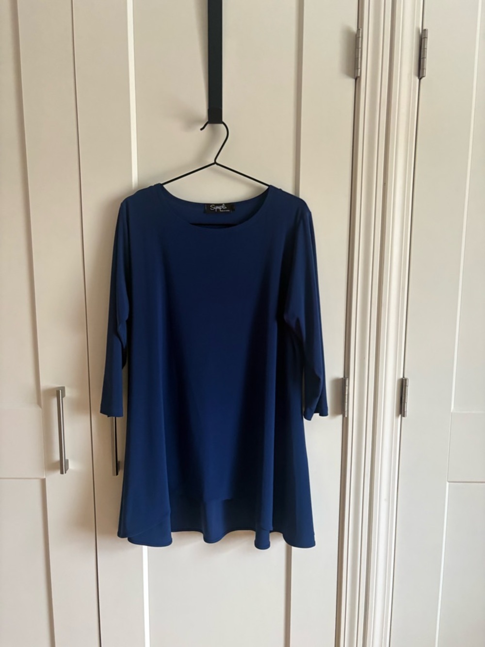 Sympli Navy Swing Tunic Top - Picture 3 of 4